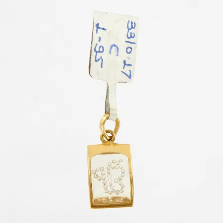 Hänge, plastdetaljer, 23mm, bredd: 11mm, 21K  Vikt: 2,1 g