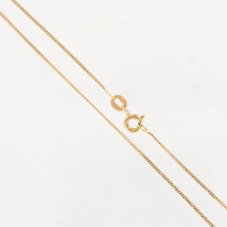 Kedja Pansar 38cm, bredd: 1mm, GHA 18K Vikt: 1,6 g