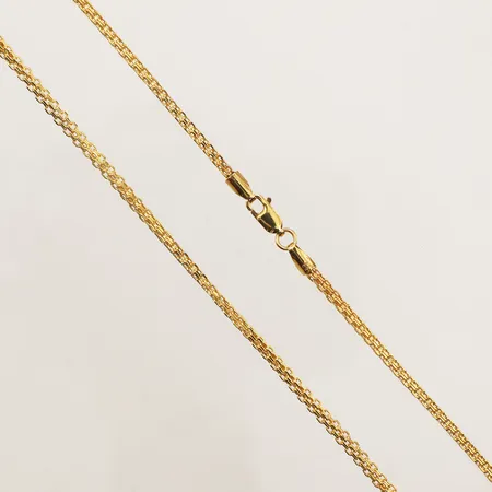 Kedja, ca 50cm, bredd 2,5mm, Italy, 14K Vikt: 5,6 g