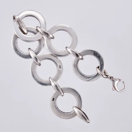 Armband, längd: ca 19,5cm, bredd: ca 25mm, 925/1000, silver Vikt: 61,6 g