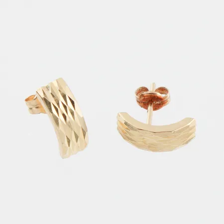 Örhängen paret,Guldfynd AB, höjd ca 10.7 mm,18k. Vikt: 0,6 g