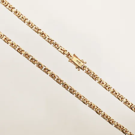 Kedja kejsarlänk, längd 55cm, bredd 4,8mm, 18K Vikt: 78,9 g