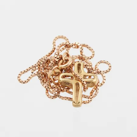 Trasigt guld,18k. Vikt: 5,5 g