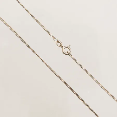 Kedja Pansar, längd 38,5cm, bredd 1,4mm, 835/1000 silver Vikt: 2,2 g