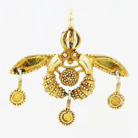 Hänge, 26x28mm, 14K Vikt: 2,4 g