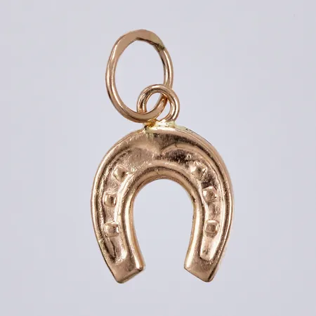 Hänge hästsko, längd: ca 1,5cm, bredd: ca 9mm, 18K Vikt: 0,5 g