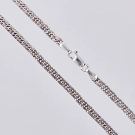 Kedja, Pansar, längd: ca 45cm, bredd: ca 4mm, silver, 925/1000 Vikt: 14,8 g