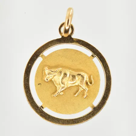 Hänge oxe, Ø20 mm, 18K. Vikt: 2,9 g