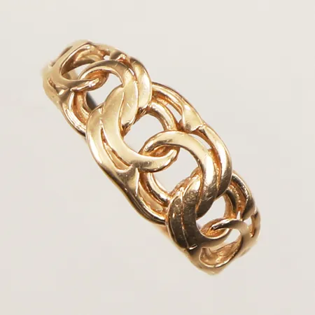 Ring, Bismarck, stl 18, bredd 7,8mm, GHA, 18K Vikt: 2,7 g