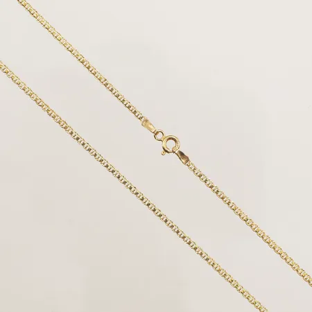 Kedja, längd 45cm, bredd 1,9mm, 14K  Vikt: 2,6 g