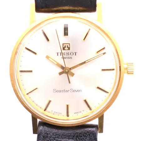 Förtjänstur  Tissot Seastar Seven, mekanisk, för nit och redlighet i rikets tjänst, mekanisk, Ø33½mm, 18K  Vikt: 0 g