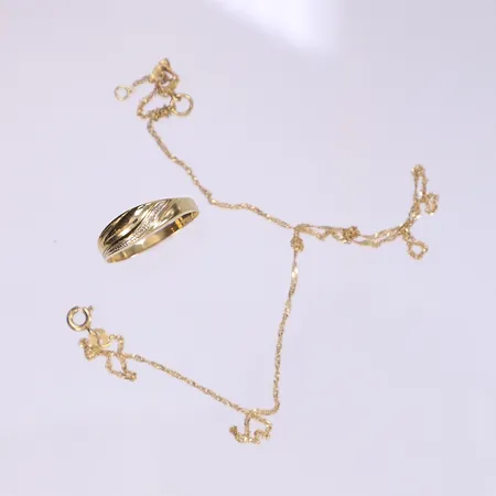 Diverse guld, defekt, 18K  Vikt: 3,2 g