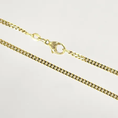 Halskedja pansar, längd 43,5 cm, bredd 2,4 mm, 18K  Vikt: 10,4 g