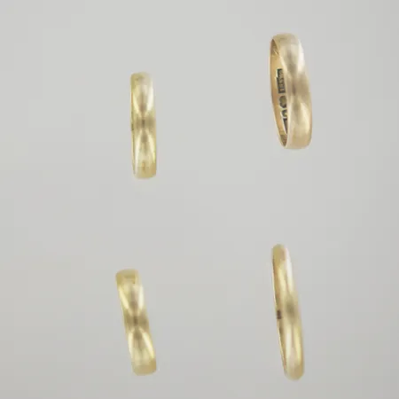 Ringar, gravyr, 18K Vikt: 18 g