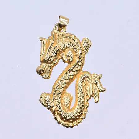 Hänge Drake, längd 35 mm, bredd 21 mm, 18K. Vikt: 0,6 g