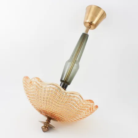 Taklampa Orrefors design Carl Fagerlund,ytterkupan saknas,höjd ca 65 cm, diameter 32 cm.Skickas ej. Specialfrakt, kontakta pantbankskontoret för mer information.