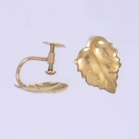 Ett par örhängen, 13x10mm, skruvlås, 18K Vikt: 1,9 g