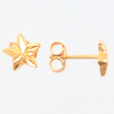 Ett par örhängen 1cm, 18k  Vikt: 0,4 g