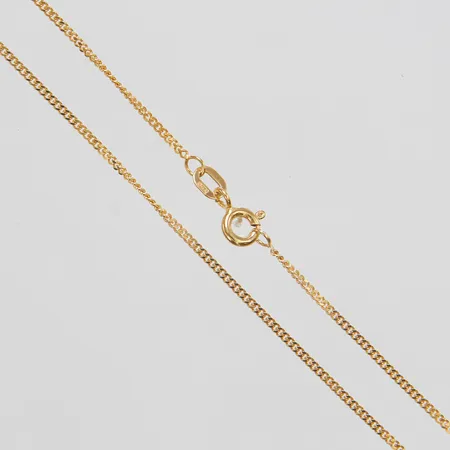 Kedja Pansar, längd ca 48cm, bredd 1mm, GHA, 9K Vikt: 2,1 g