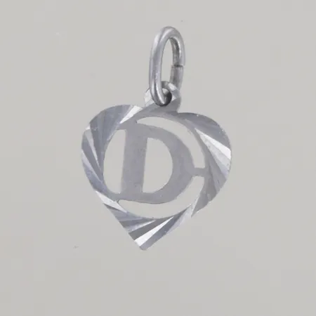 Hänge D, längd 1,5 cm, silver 925/1000 Vikt: 0,5 g