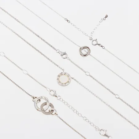 Collier 3 st, Thomas Sabo,silver. Vikt: 12,9 g