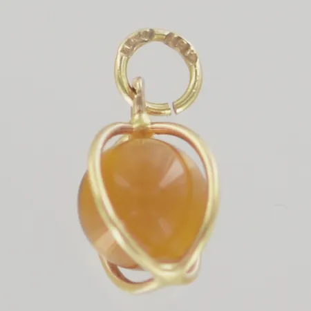 Hänge med sten. längd 1,5 cm bredd 10 mm, 18K Vikt: 1,3 g