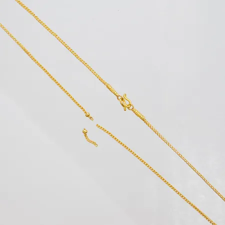 Kedja, avklippt, defekt, 23K Vikt: 3,2 g