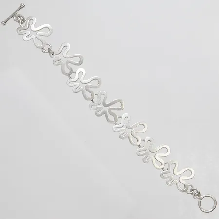 Armband, längd ca 19,5cm, bredd 19mm, Exign, 925/1000 silver Vikt: 25,3 g