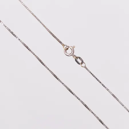Kedja, Venezia, längd 40cm, bredd 1mm, vitguld, guldfynd, 18K Vikt: 2,3 g