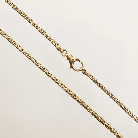 Kedja kejsarlänk, längd 51cm, bredd 3,2mm, 18K Vikt: 43,5 g