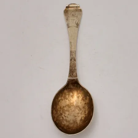 Sked i silver, 19,5cm, 830/1000, tillverkad av O.g. Hallberg, vikt 49,85g.