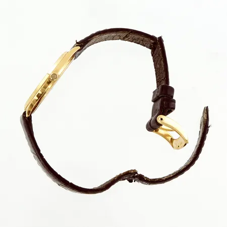 Herrur Zenith, Ø34mm, quartz, gravyr, originalspänne, läderband trasigt, 18K, bruttovikt: 34,7gram