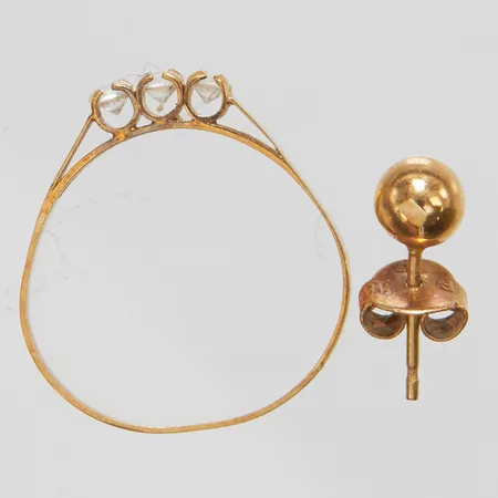 Diverse guld, skeva, defekta, 18K Vikt: 1,5 g