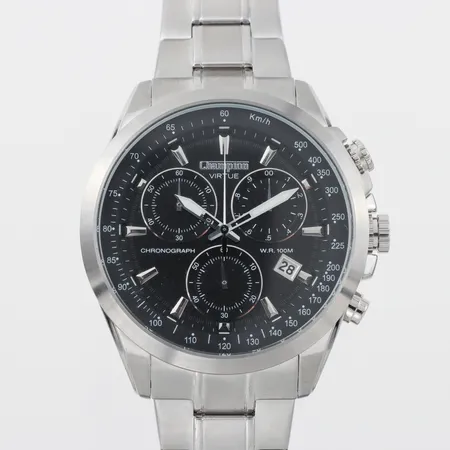 Herrur Champion Virtue Chronograph, quartz, Ø 47mm,batteribyte behövs,box. Skickas med paket.