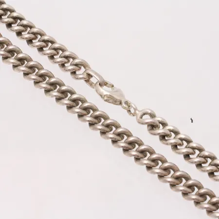 Kedja i silver, 50cm, Pansar, bredd 5,7mm, 925/1000, vikt 45,3g.