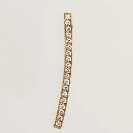 Hänge med diamanter 20x ca 0,01ct, längd 31mm, bredd 2,3mm, inskription BXP, Heribert Engelbert AB Stockholm, 18K Vikt: 2,7 g