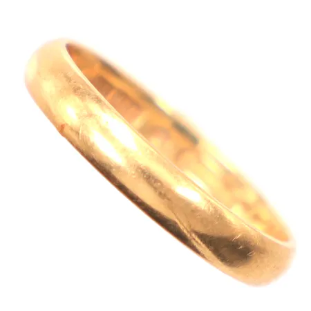 Ring Ø19mm, gravyr, 18K, Vikt: 4,1 g