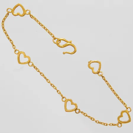 Armband, saknar lås, defekt, 23K Vikt: 5,2 g