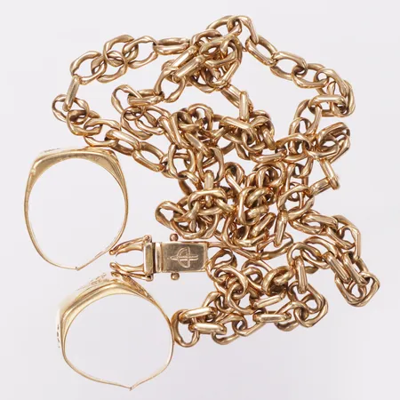 Diverse guld, defekter, klippt/av, bucklig, 18K Vikt: 58,6 g