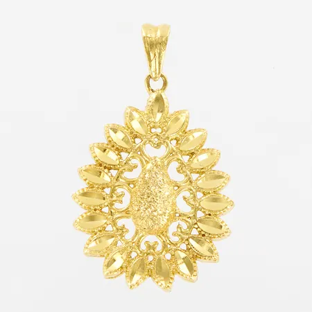 Hänge 34mm, bredd: 21mm, 18K,  Vikt: 4,9 g