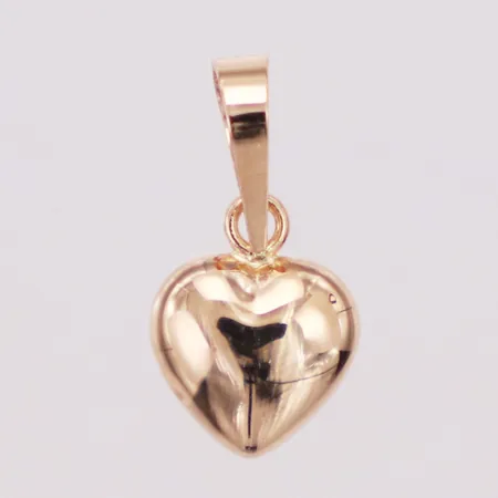Hänge, hjärta, längd 13mm inkl ögla, bredd 7mm, Guldfynd, 18K Vikt: 0,3 g