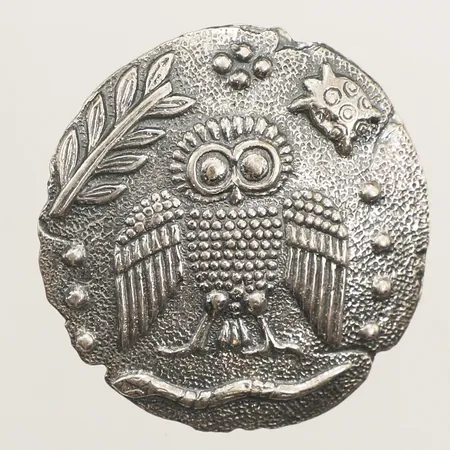 Hänge/brosch, Ø36mm, 925/1000 silver Vikt: 11,8 g