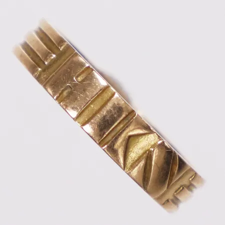 Ring, monogram HK, stl 16½, bredd 3,8mm, gravyr, 18K Vikt: 3,1 g