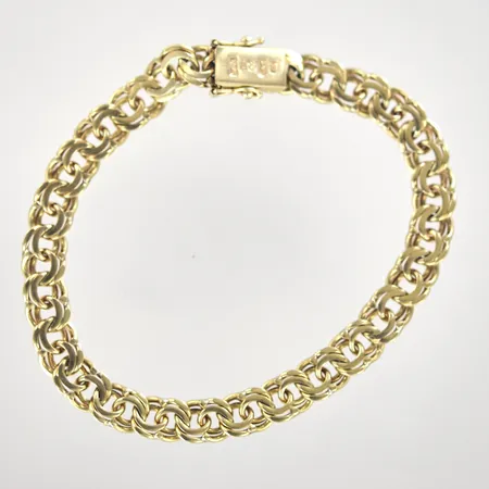 Armband Bismark, längd 19 cm, bredd 6,9 mm, 18K Vikt: 18,2 g