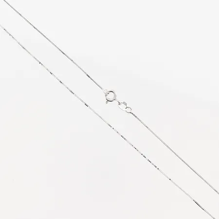 Kedja Venezia, 42cm, bredd 0,5mm, vitguld, GHA, 18K Vikt: 1,2 g