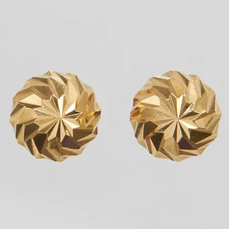 Ett par örhängen, Ø 8mm, GHA, 18K Vikt: 0,7 g