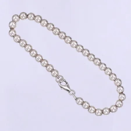 Armband, kullänk, 18,5cm, bredd 4mm, silver 925/1000 Vikt: 11,8 g