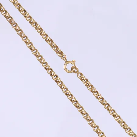 Halskedja, ärtlänk, 41,5m, bredd 4mm, 18K Vikt: 10,4 g