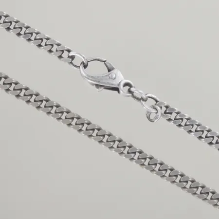 Halskedja pansar, längd 53 cm, bredd 3,7 mm, silver 925/1000 Vikt: 22 g