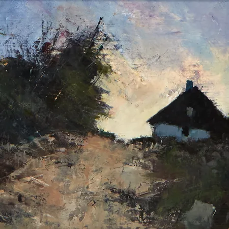 Tavla olja på pannå, signerad Sven Aspelin, rammått 31,5x36,5cm Vikt: 0 g